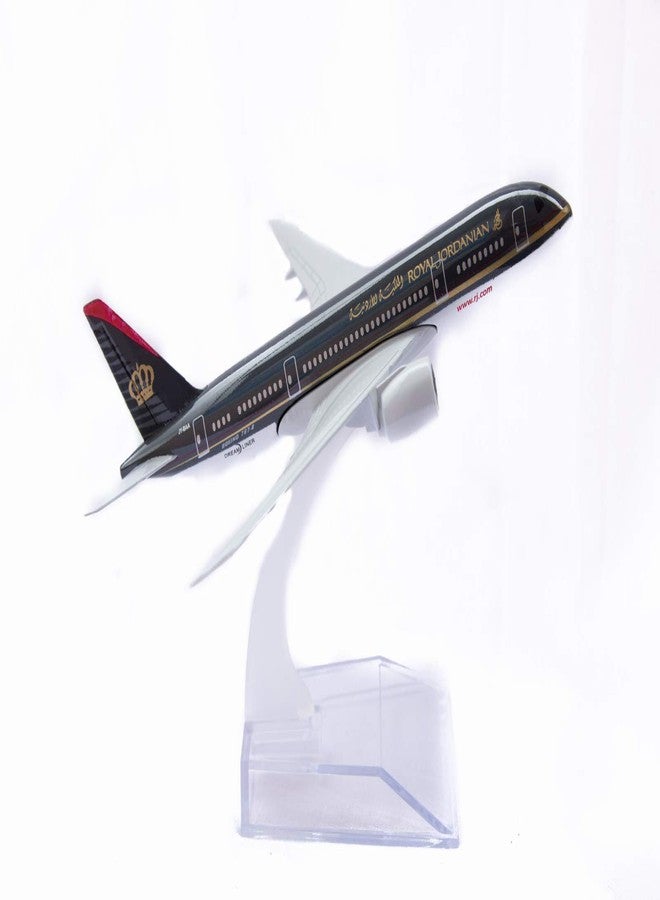Toytle Royal Jordanian Boeing 787 Dream Liner 16 Cm Diecast Alloy Metal Aircraft Model, Multicolor - Image 5